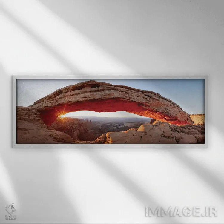 تابلو دکوراتیو Canyonlands National Park, Utah, USA,طاق مسا در طلوع، پار… اثر ماتئو کولومبو - نمای قابدار سفید