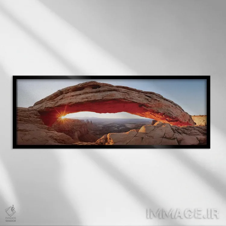 تابلو دکوراتیو Canyonlands National Park, Utah, USA,طاق مسا در طلوع، پار… اثر ماتئو کولومبو - نمای قابدار مشکی
