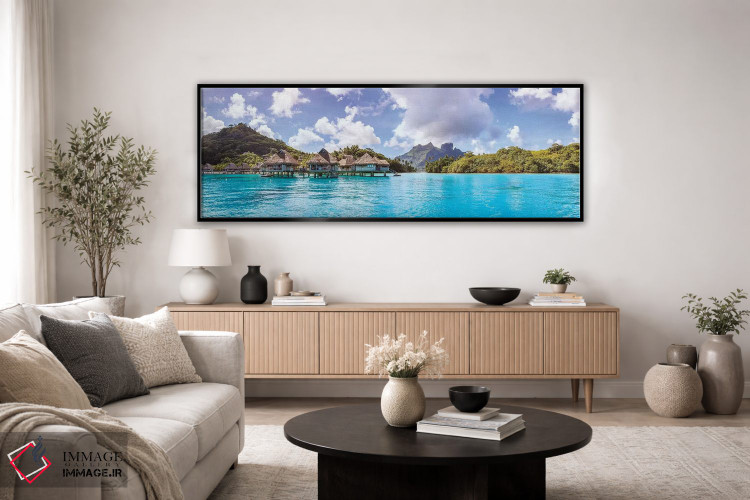 تابلو دکوراتیو French Polynesia,پانورامای بورا بورا، پلی نزی فرانسه اثر ماتئو کولومبو - D4B