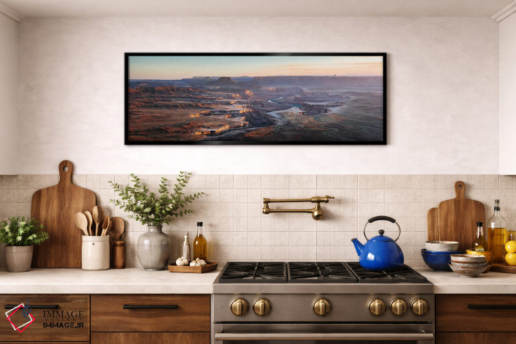 تابلو دکوراتیو Canyonlands,چشم انداز رودخانه سبز، کنیون لندز اثر ماتئو کولومبو - D2B