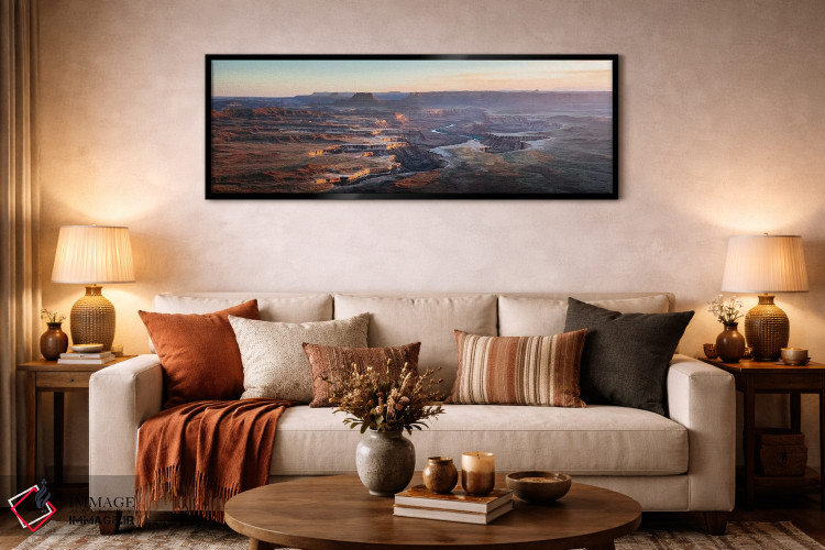 تابلو دکوراتیو Canyonlands,چشم انداز رودخانه سبز، کنیون لندز اثر ماتئو کولومبو - D5B