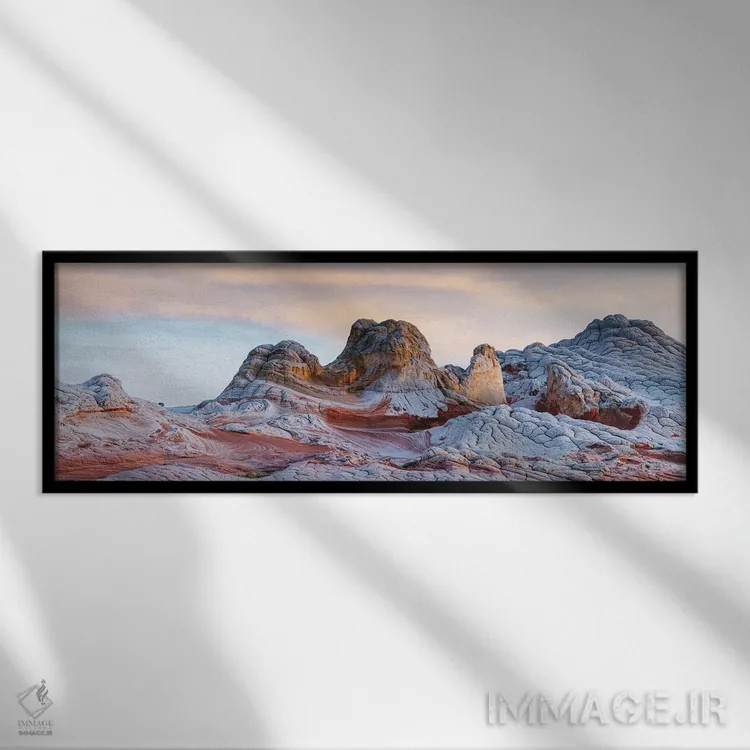 تابلو دکوراتیو Arizona,غروب بر صخره های ورمیلیون، آریزونا اثر ماتئو کولومبو - نمای قابدار مشکی