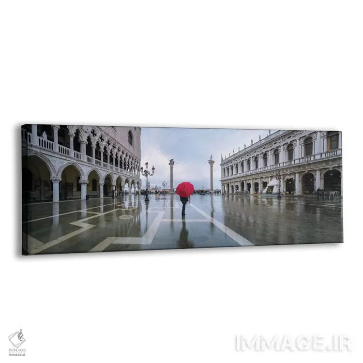 تابلو دکوراتیو زن در ونیز اثر ماتئو کولومبو - نمای پرسپکتیو محصول