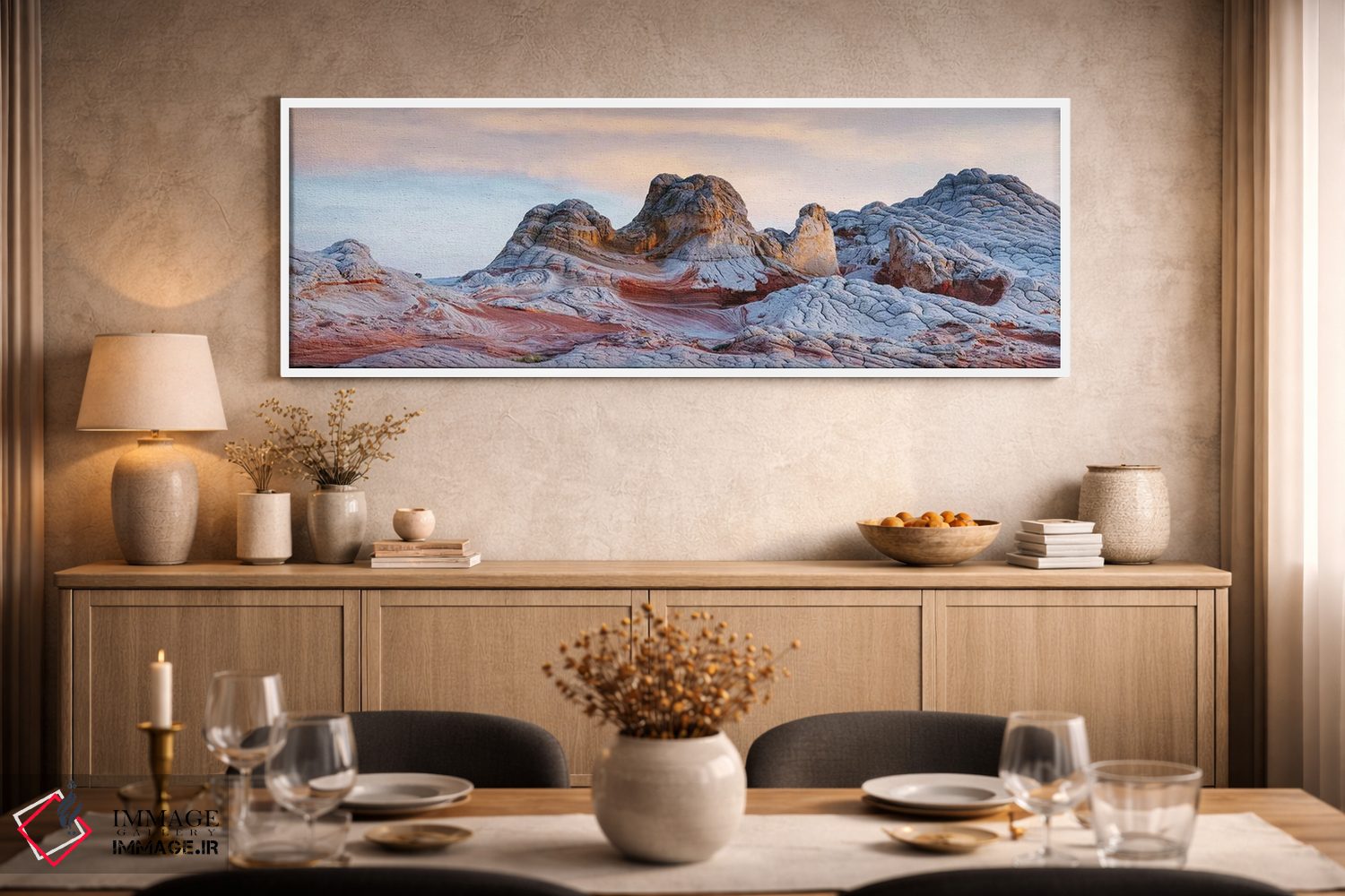تابلو دکوراتیو Arizona,غروب بر صخره های ورمیلیون، آریزونا اثر ماتئو کولومبو - D2W