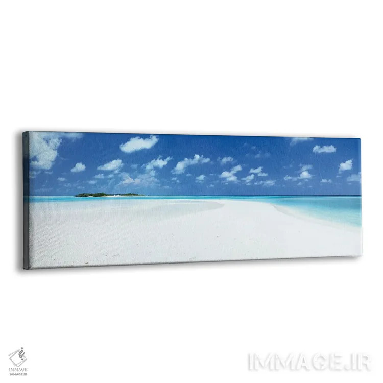 تابلو دکوراتیو Maldives,شن و دریا، مالدیو اثر ماتئو کولومبو - نمای پرسپکتیو محصول