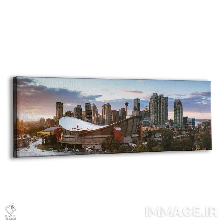 تابلو دکوراتیو غروب در کلگری I اثر ماتئو کولومبو - نمای پرسپکتیو محصول