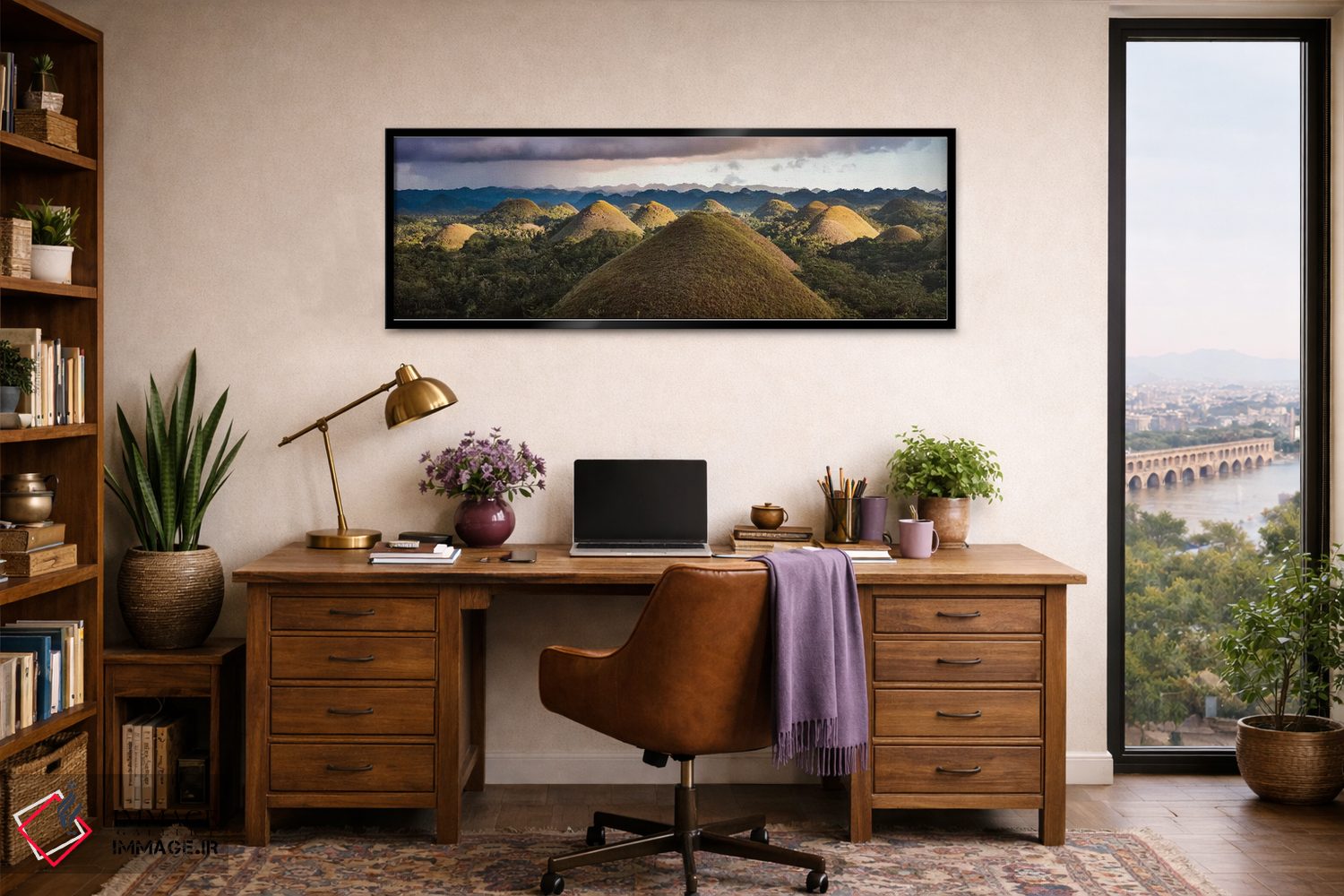 تابلو دکوراتیو غروب تپه های شکلاتی II اثر ماتئو کولومبو - D3B