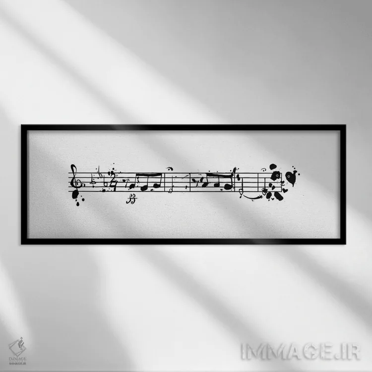 تابلو دکوراتیو سمفونی پنجم پاندوون اثر توبیاس فونسه کا - نمای قابدار مشکی