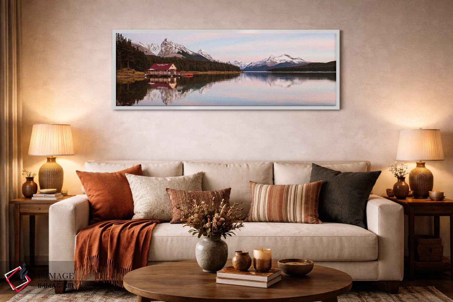 تابلو دکوراتیو منظره پانوراما دریاچه مالین اثر ماتئو کولومبو - D4W