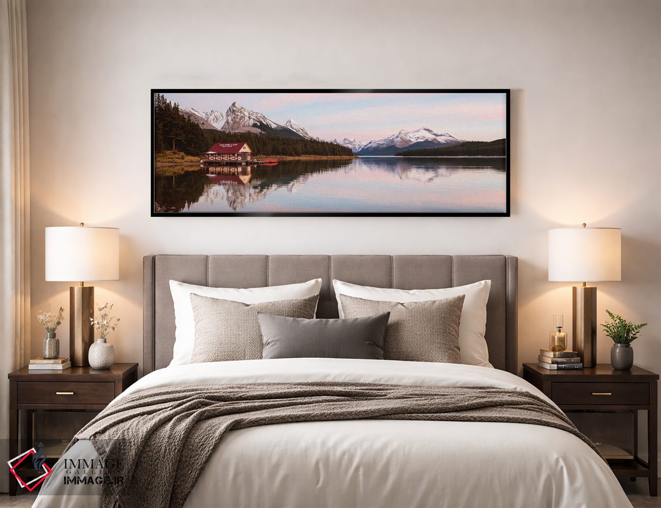 تابلو دکوراتیو منظره پانوراما دریاچه مالین اثر ماتئو کولومبو - D5B