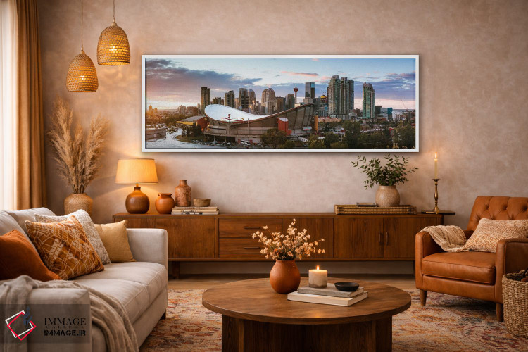 تابلو دکوراتیو غروب در کلگری I اثر ماتئو کولومبو - D4W