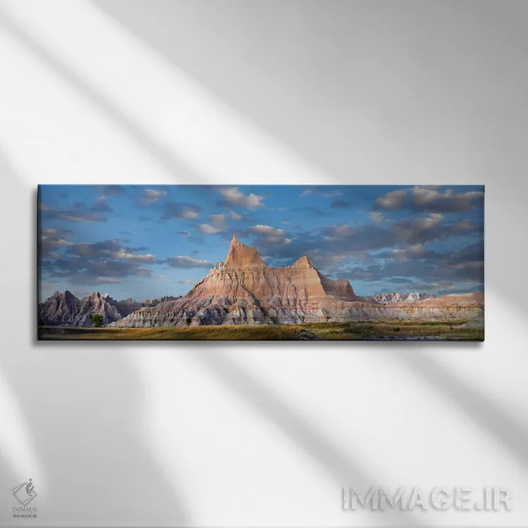 تابلو دکوراتیو Badlands National Park, South Dakota,چشم انداز با ویژگی ها… اثر تیم فیتزهریس - نمای روبهرو روی دیوار