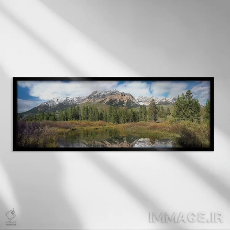 تابلو دکوراتیو Boulder Mountains, Idaho,قله ایزلی، کوه های بولدر، آیداهو اثر تیم فیتزهریس - نمای قابدار مشکی