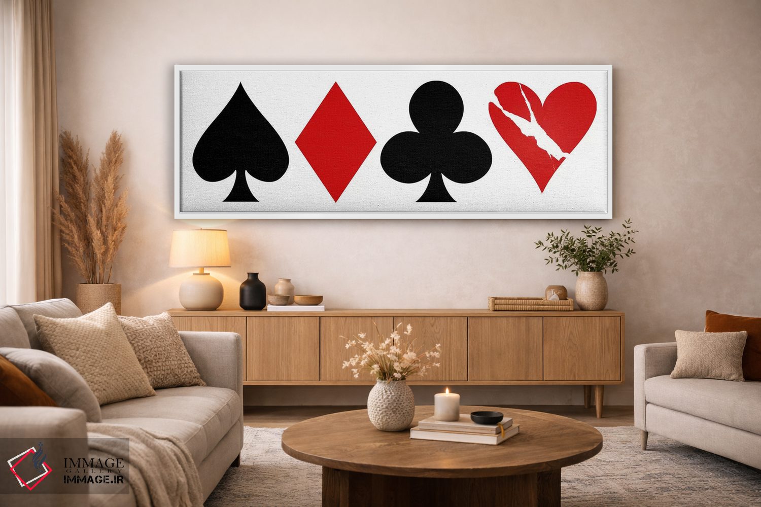 تابلو دکوراتیو عشق یک بازی است اثر توبیاس فونسه کا - D3W