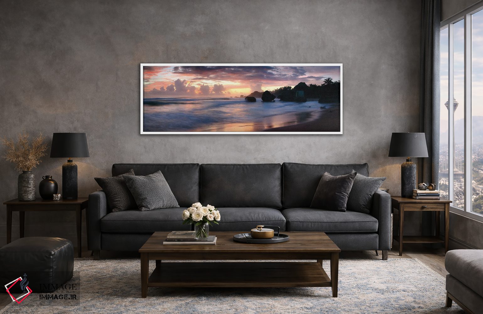 تابلو دکوراتیو Barbados,ساحل بثشیبا، باربادوس اثر ماتئو کولومبو - D5W