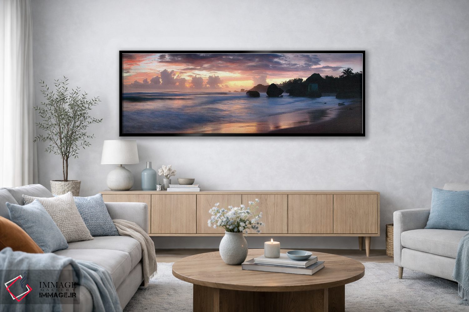 تابلو دکوراتیو Barbados,ساحل بثشیبا، باربادوس اثر ماتئو کولومبو - D4B