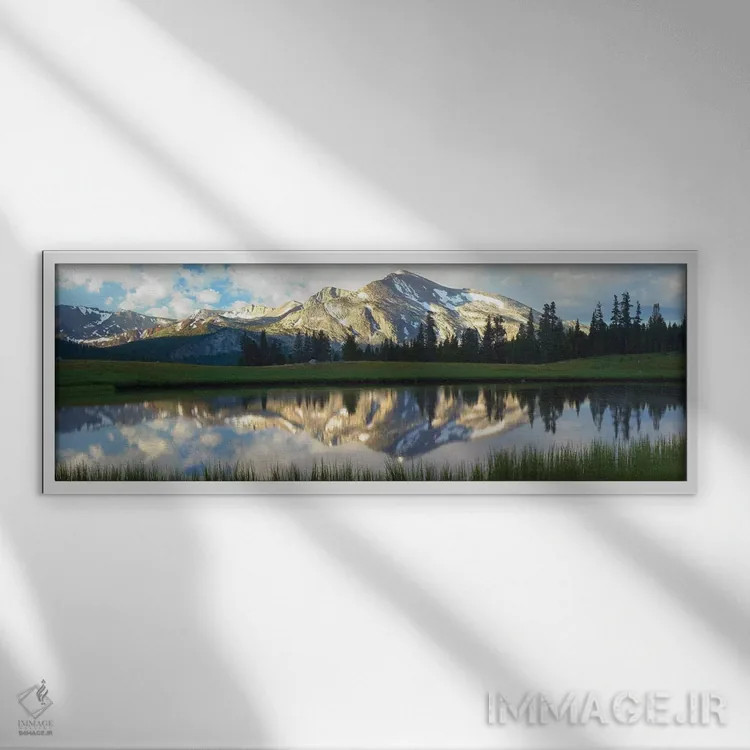 تابلو دکوراتیو Upper Dana Meadow, Yosemite National Park, California,پانو… اثر تیم فیتزهریس - نمای قابدار سفید