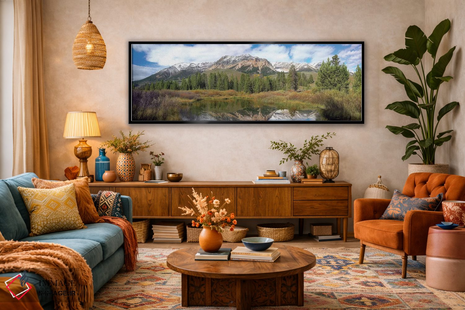 تابلو دکوراتیو Boulder Mountains, Idaho,قله ایزلی، کوه های بولدر، آیداهو اثر تیم فیتزهریس - D2B