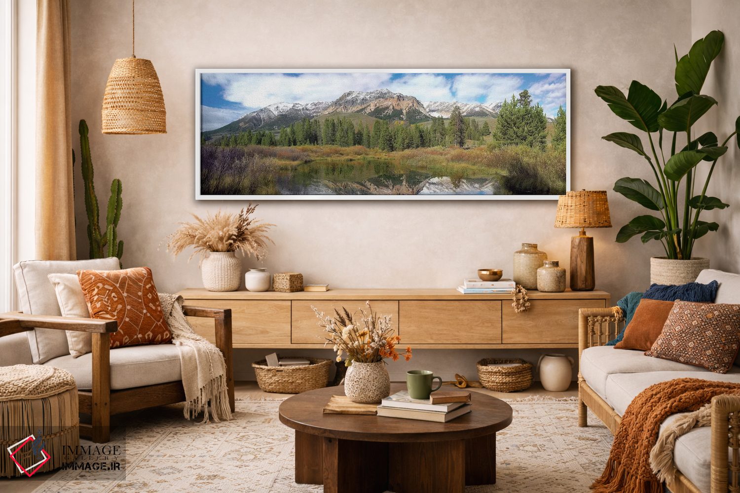 تابلو دکوراتیو Boulder Mountains, Idaho,قله ایزلی، کوه های بولدر، آیداهو اثر تیم فیتزهریس - D1W