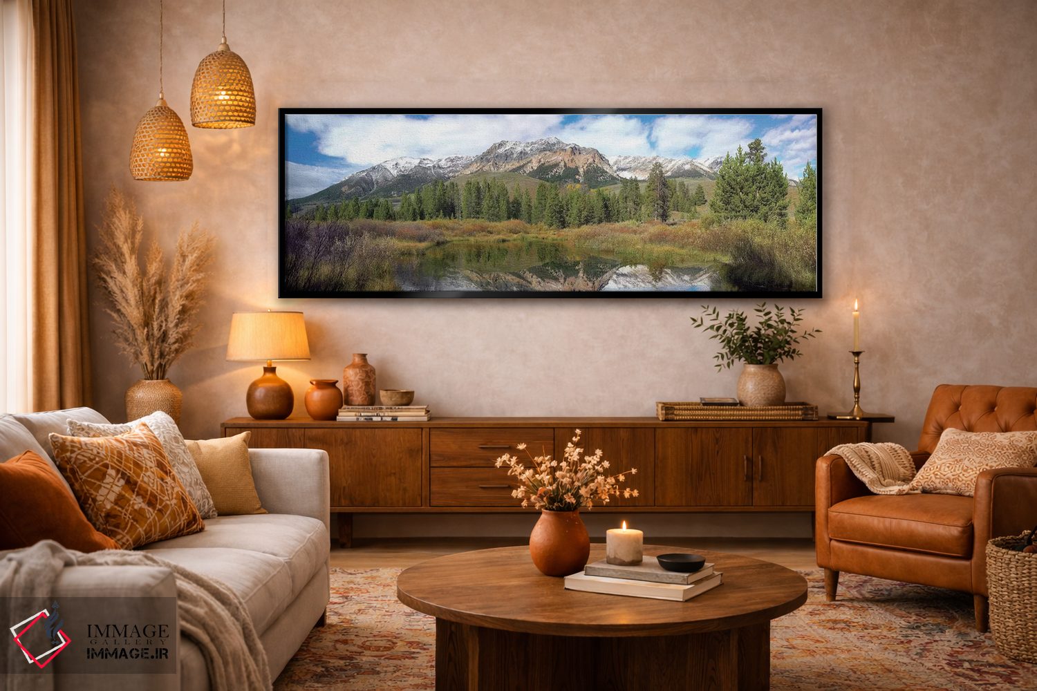 تابلو دکوراتیو Boulder Mountains, Idaho,قله ایزلی، کوه های بولدر، آیداهو اثر تیم فیتزهریس - D6B