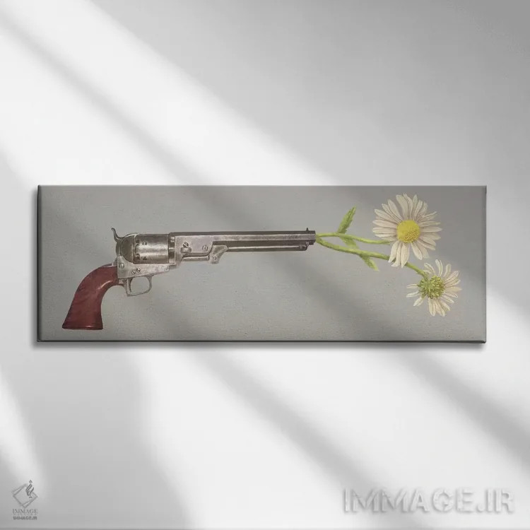 تابلو دکوراتیو گزینه صلح آفرین اثر تری فن - نمای روبهرو روی دیوار