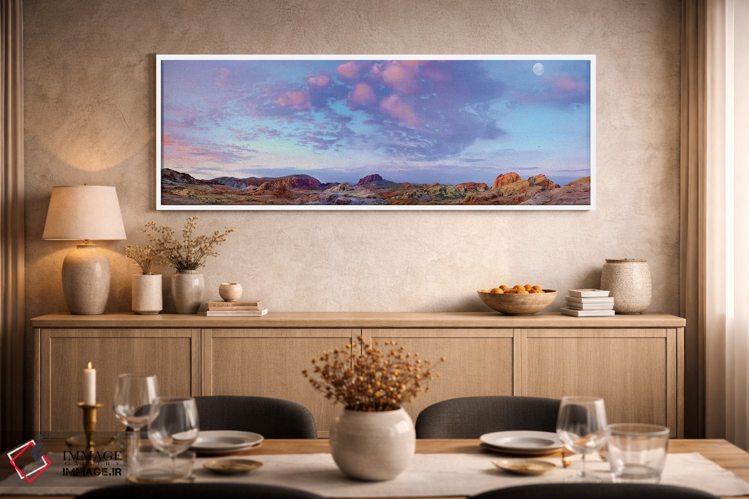 تابلو دکوراتیو Valley Of Fire State Park, Mojave Desert, Nevada,نمای پانو… اثر تیم فیتزهریس - D2W