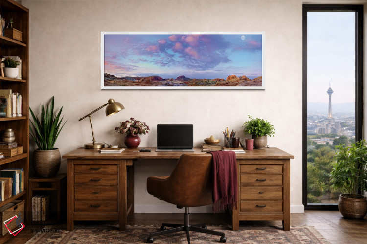 تابلو دکوراتیو Valley Of Fire State Park, Mojave Desert, Nevada,نمای پانو… اثر تیم فیتزهریس - D1W