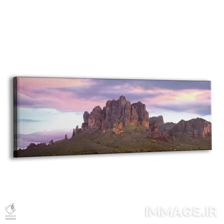 تابلو دکوراتیو Arizona,نمای پانورامای کوه های سوپراستیشن هنگام غروب، آریز… اثر تیم فیتزهریس - نمای پرسپکتیو محصول