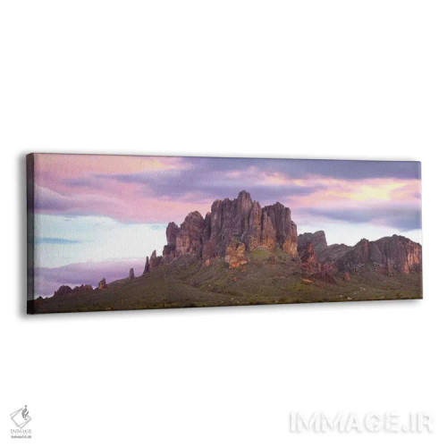 تابلو دکوراتیو Arizona,نمای پانورامای کوه های سوپراستیشن هنگام غروب، آریز… اثر تیم فیتزهریس - نمای پرسپکتیو محصول
