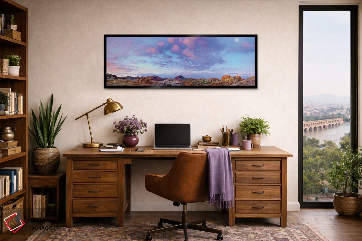 تابلو دکوراتیو Valley Of Fire State Park, Mojave Desert, Nevada,نمای پانو… اثر تیم فیتزهریس - D3B