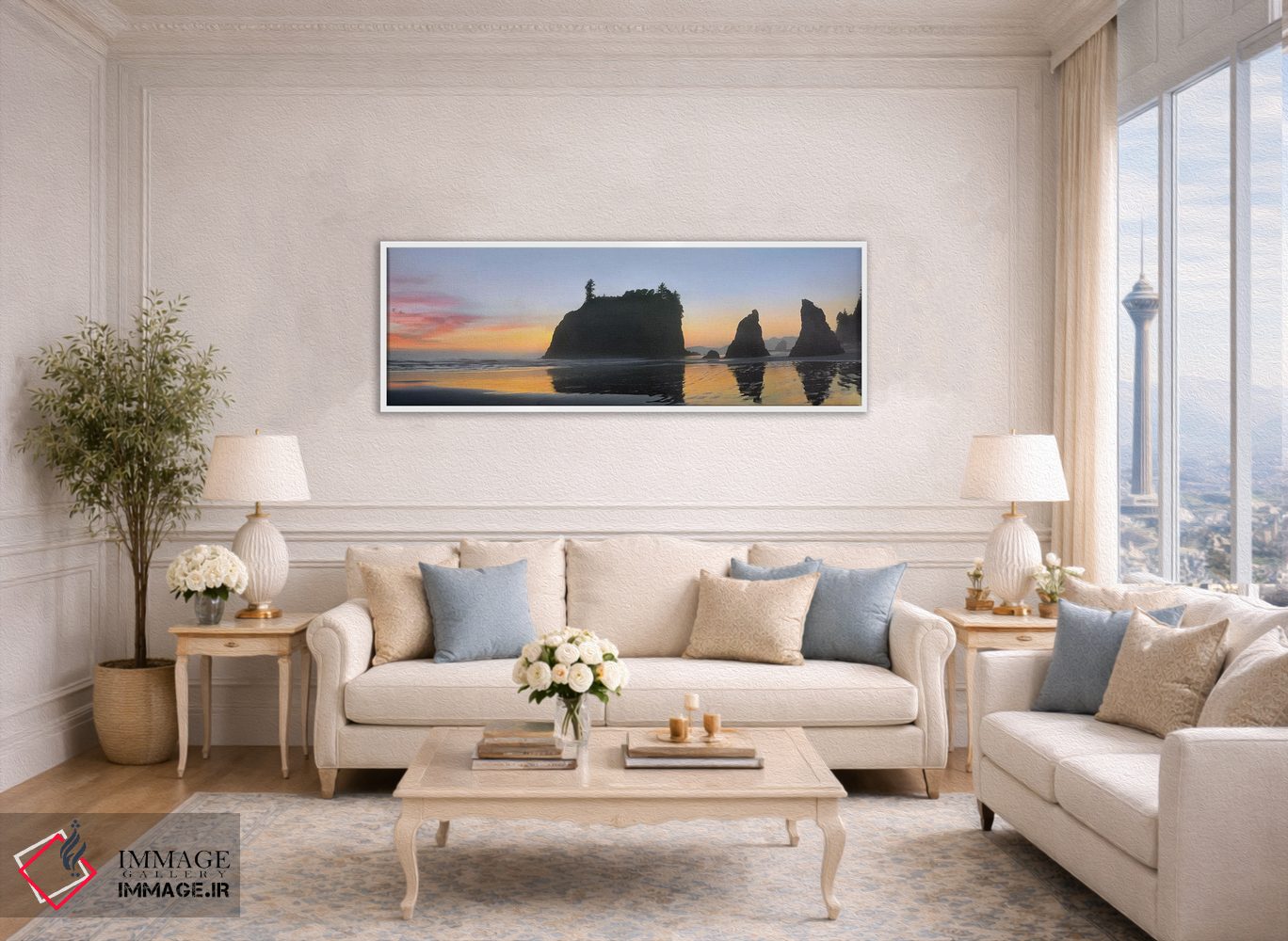 تابلو دکوراتیو Ruby Beach, Olympic National Park, Washington,نمای پانورام… اثر تیم فیتزهریس - D3W