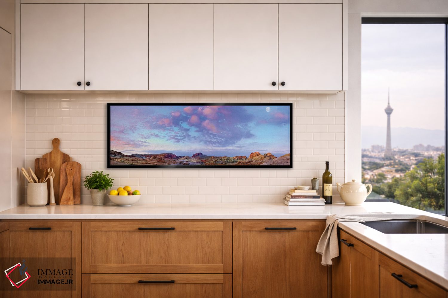 تابلو دکوراتیو Valley Of Fire State Park, Mojave Desert, Nevada,نمای پانو… اثر تیم فیتزهریس - D6B