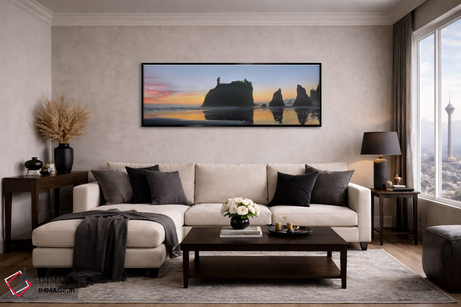 تابلو دکوراتیو Ruby Beach, Olympic National Park, Washington,نمای پانورام… اثر تیم فیتزهریس - D6B