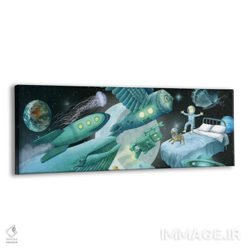 تابلو دکوراتیو خاستگاه رویاها اثر تری فن - نمای پرسپکتیو محصول
