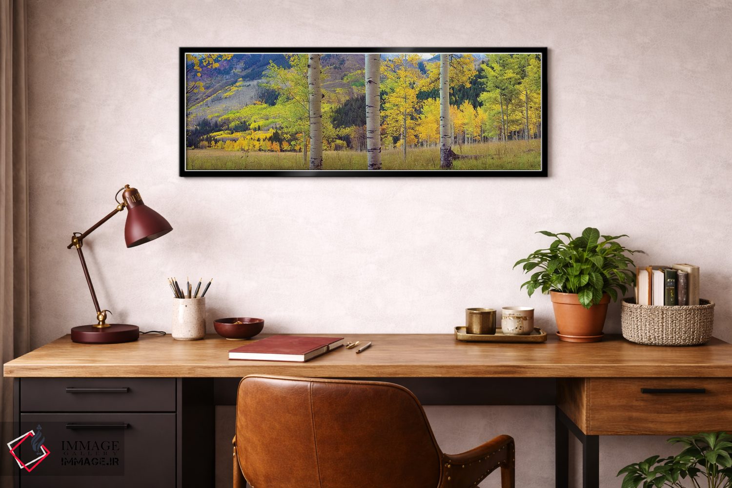 تابلو دکوراتیو Colorado,باغ صفاف لرزان در پاییز، کلرادو اثر تیم فیتزهریس - D3B