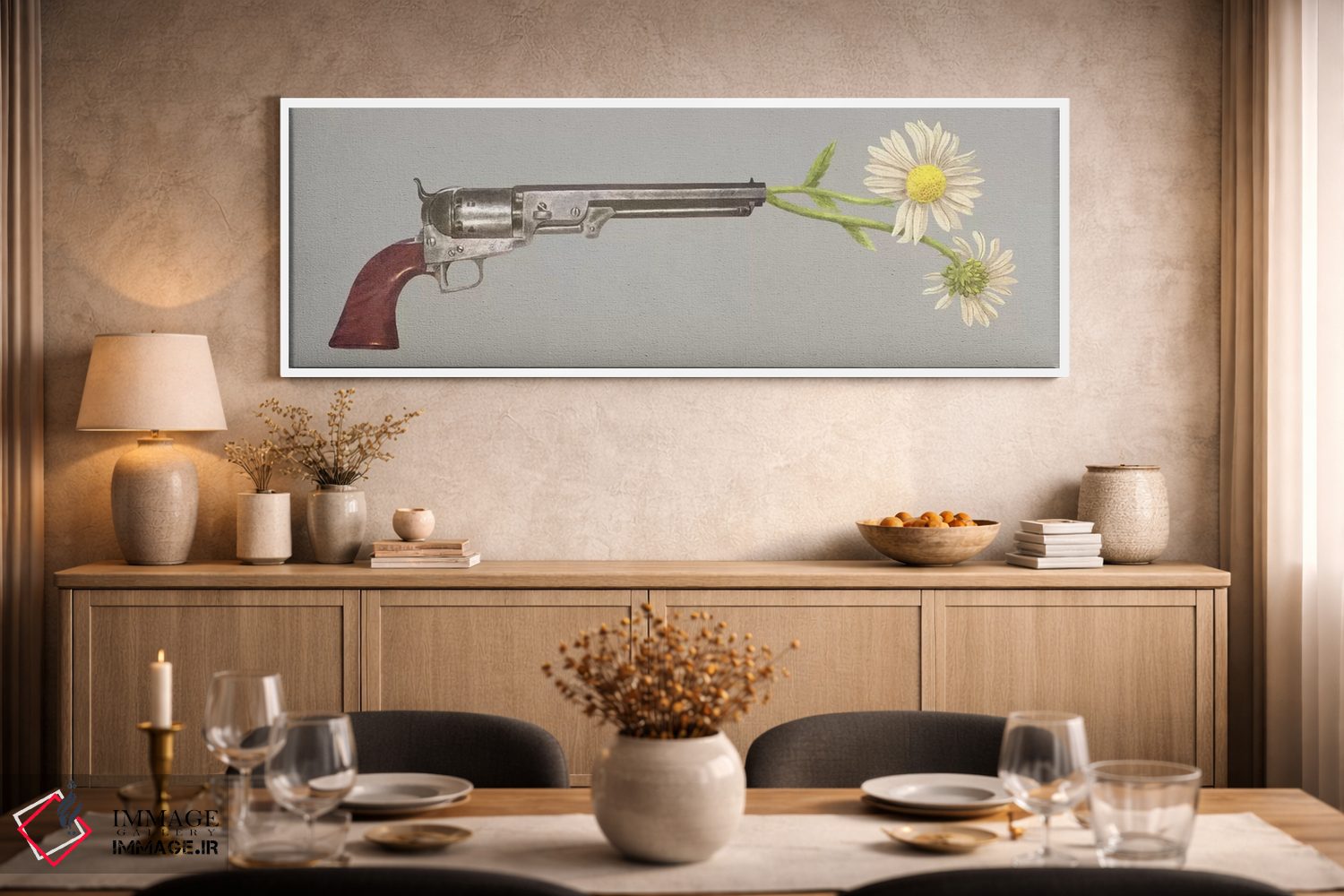 تابلو دکوراتیو گزینه صلح آفرین اثر تری فن - D2W