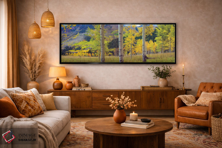 تابلو دکوراتیو Colorado,باغ صفاف لرزان در پاییز، کلرادو اثر تیم فیتزهریس - D5B