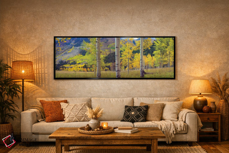 تابلو دکوراتیو Colorado,باغ صفاف لرزان در پاییز، کلرادو اثر تیم فیتزهریس - D6B