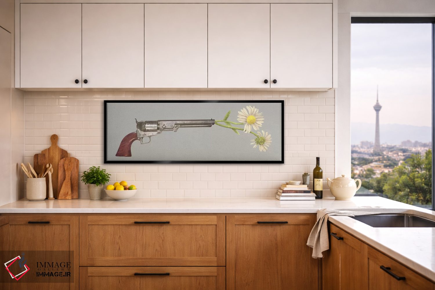 تابلو دکوراتیو گزینه صلح آفرین اثر تری فن - D5B