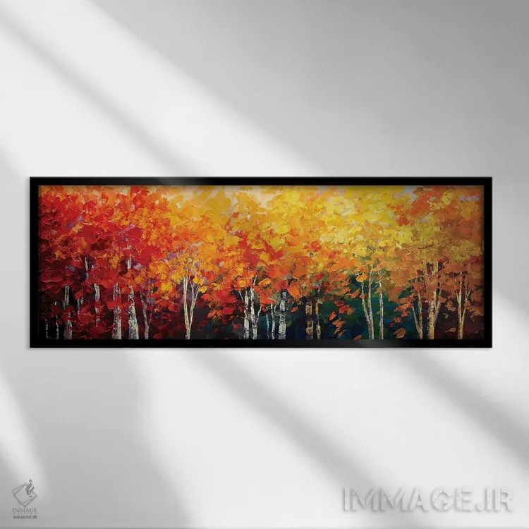 تابلو دکوراتیو فصل دارچین اثر تاتیانا ایلیینا - نمای قابدار مشکی