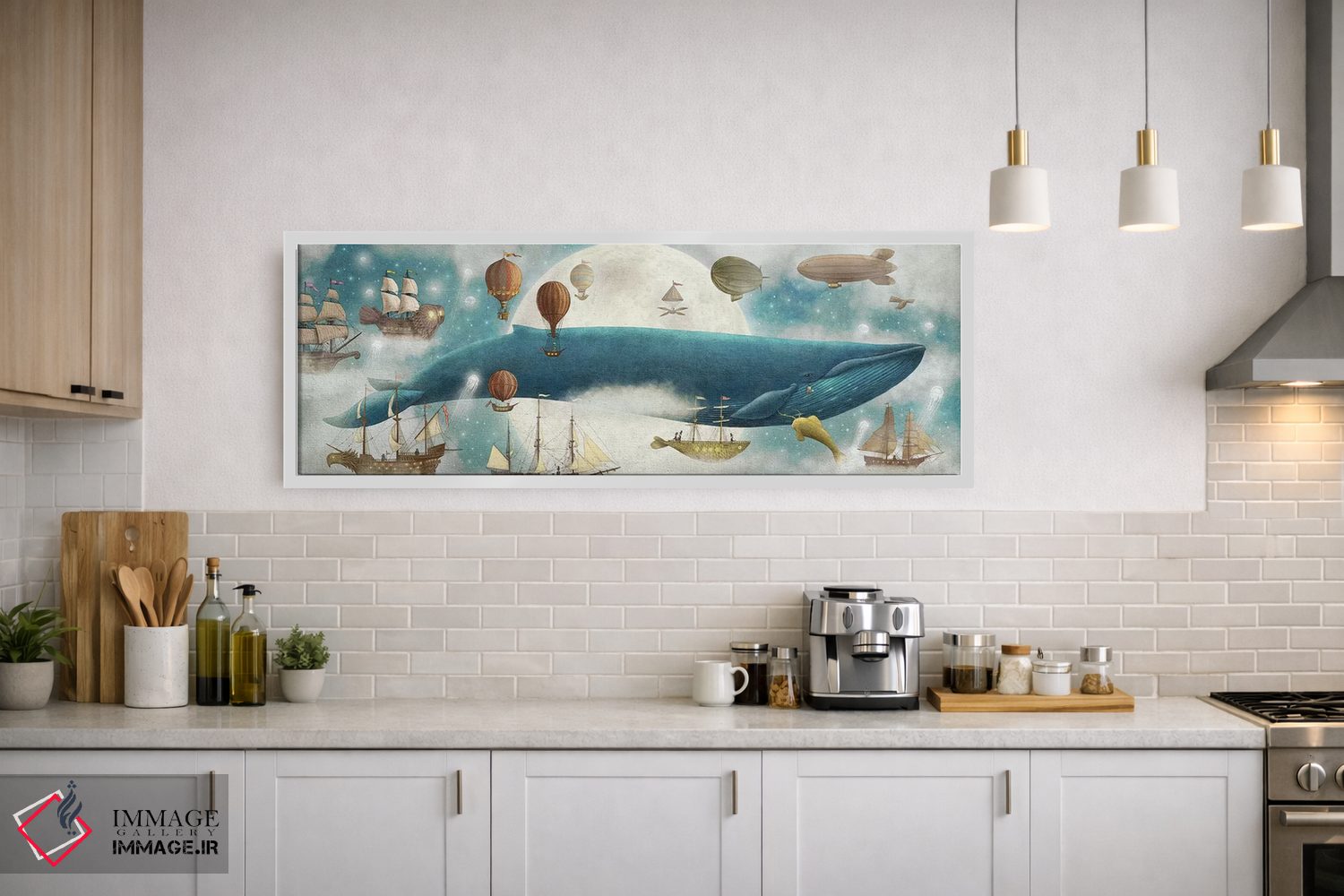 تابلو دکوراتیو در ابرها ۲ اثر تری فن - D1W