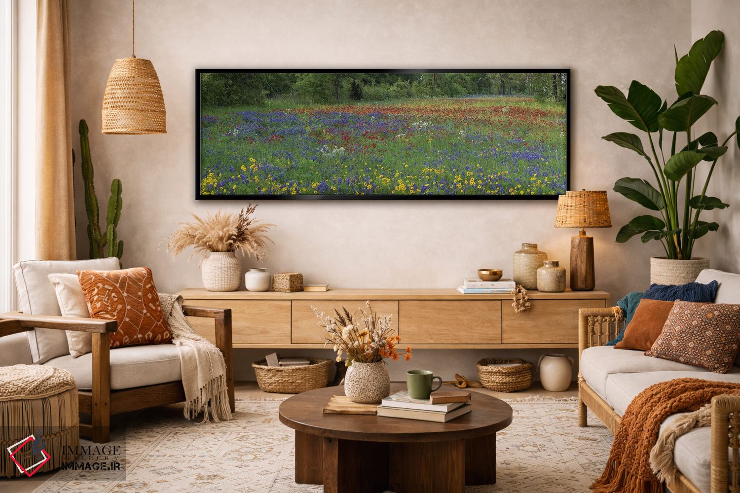 تابلو دکوراتیو Drummond's Phlox And Tickseed, Fort Parker State Park, Tex… اثر تیم فیتزهریس - D2B