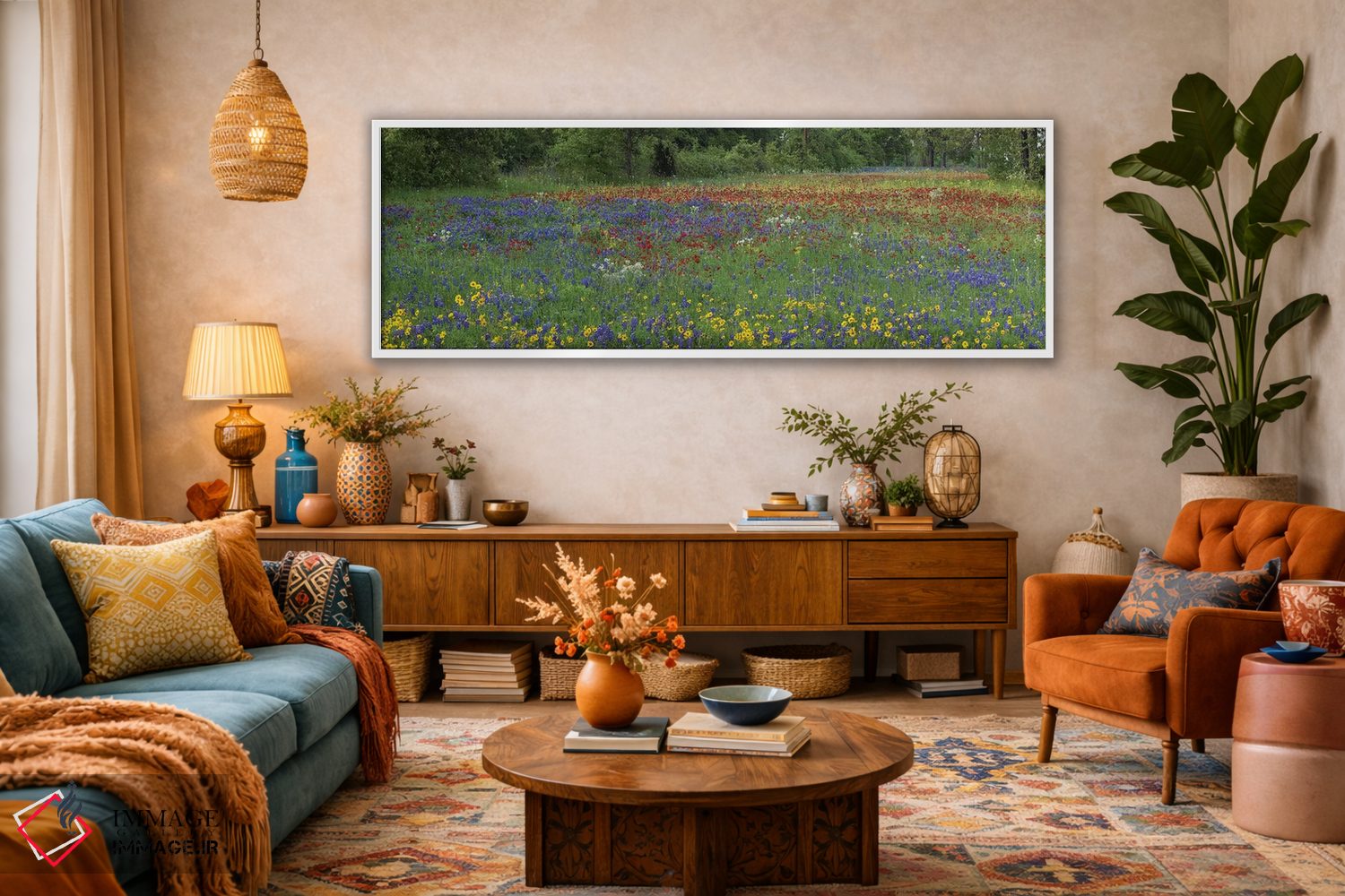 تابلو دکوراتیو Drummond's Phlox And Tickseed, Fort Parker State Park, Tex… اثر تیم فیتزهریس - D1W