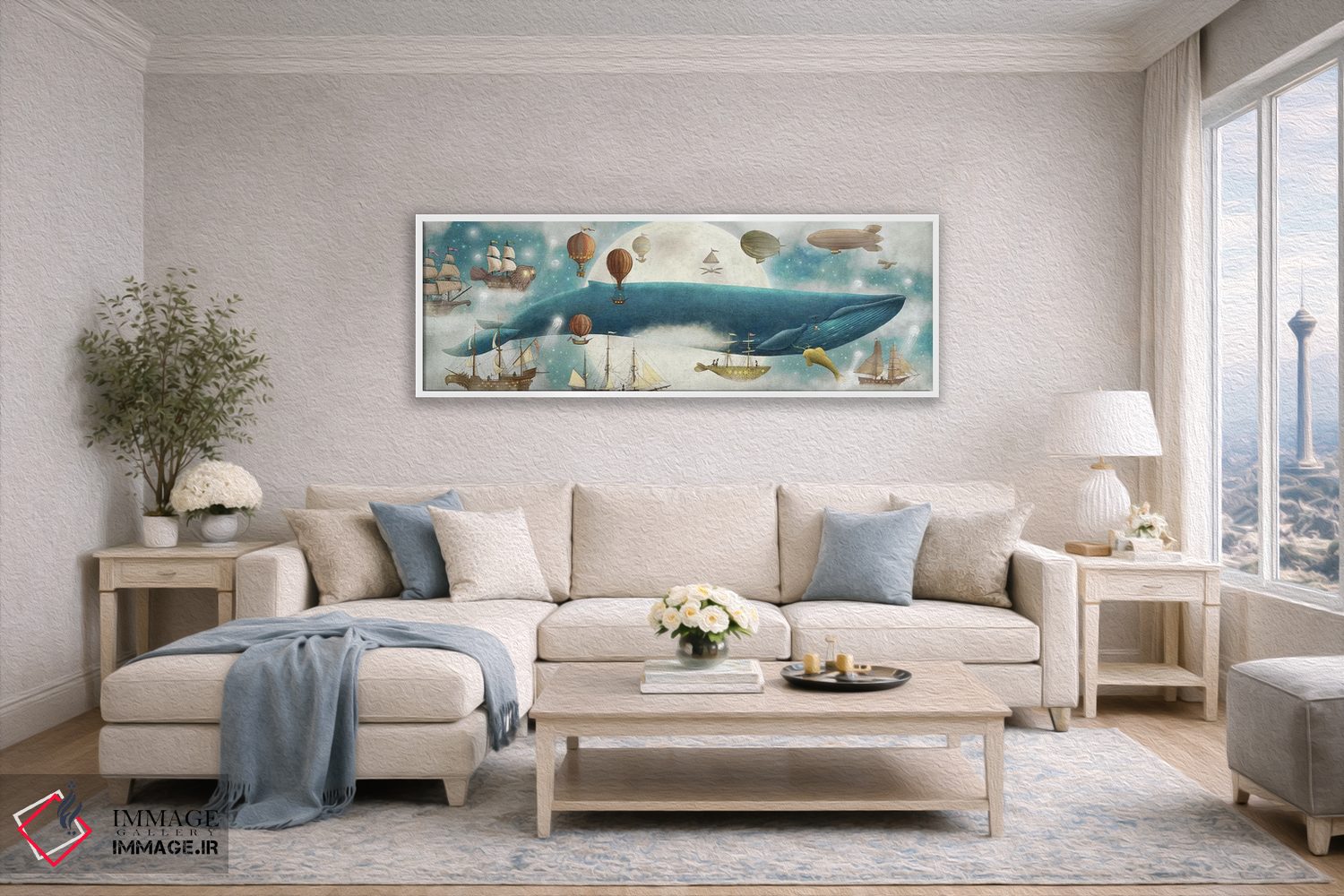 تابلو دکوراتیو در ابرها ۲ اثر تری فن - D3W