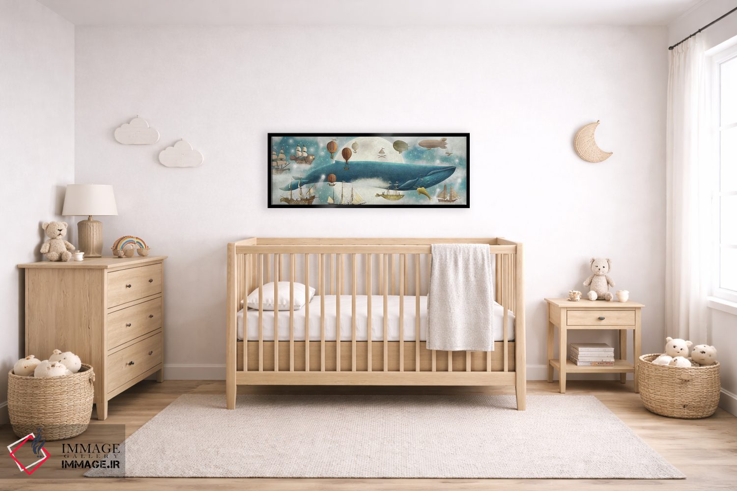 تابلو دکوراتیو در ابرها ۲ اثر تری فن - D6B