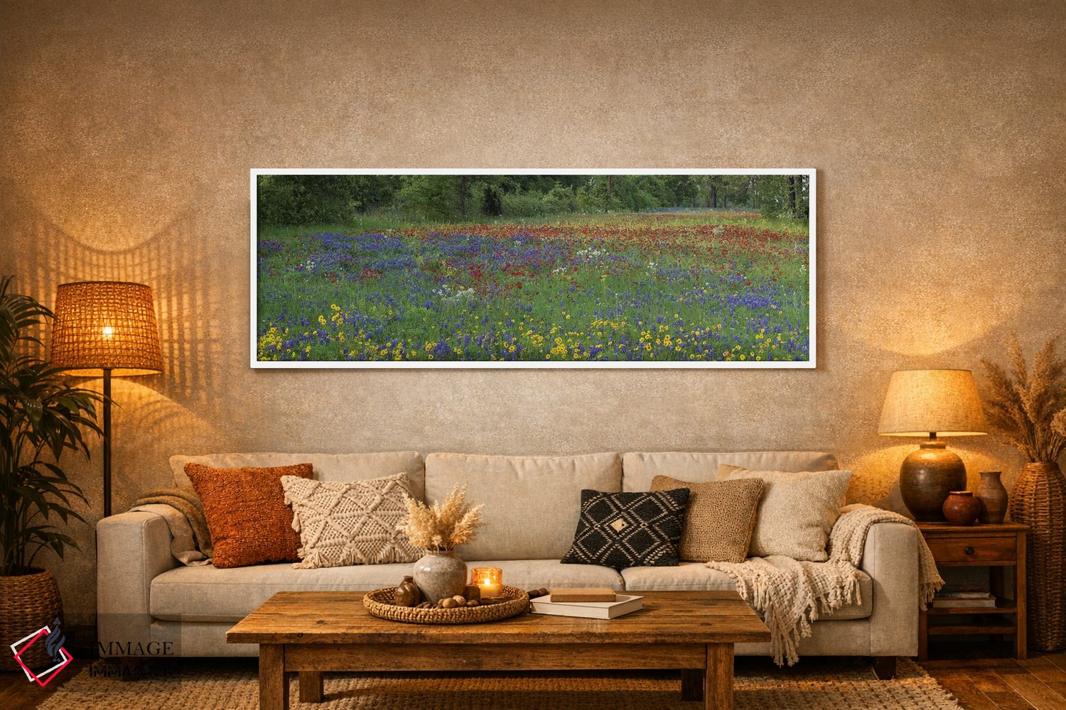 تابلو دکوراتیو Drummond's Phlox And Tickseed, Fort Parker State Park, Tex… اثر تیم فیتزهریس - D5W