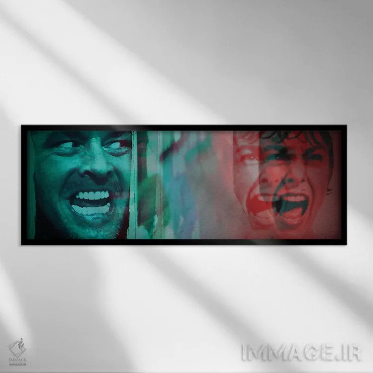 تابلو دکوراتیو پساینینگ اثر تونی لئونه - نمای قابدار مشکی