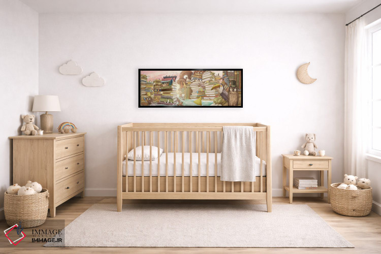 تابلو دکوراتیو جزایر کتابخانه اثر تری فن - D6B