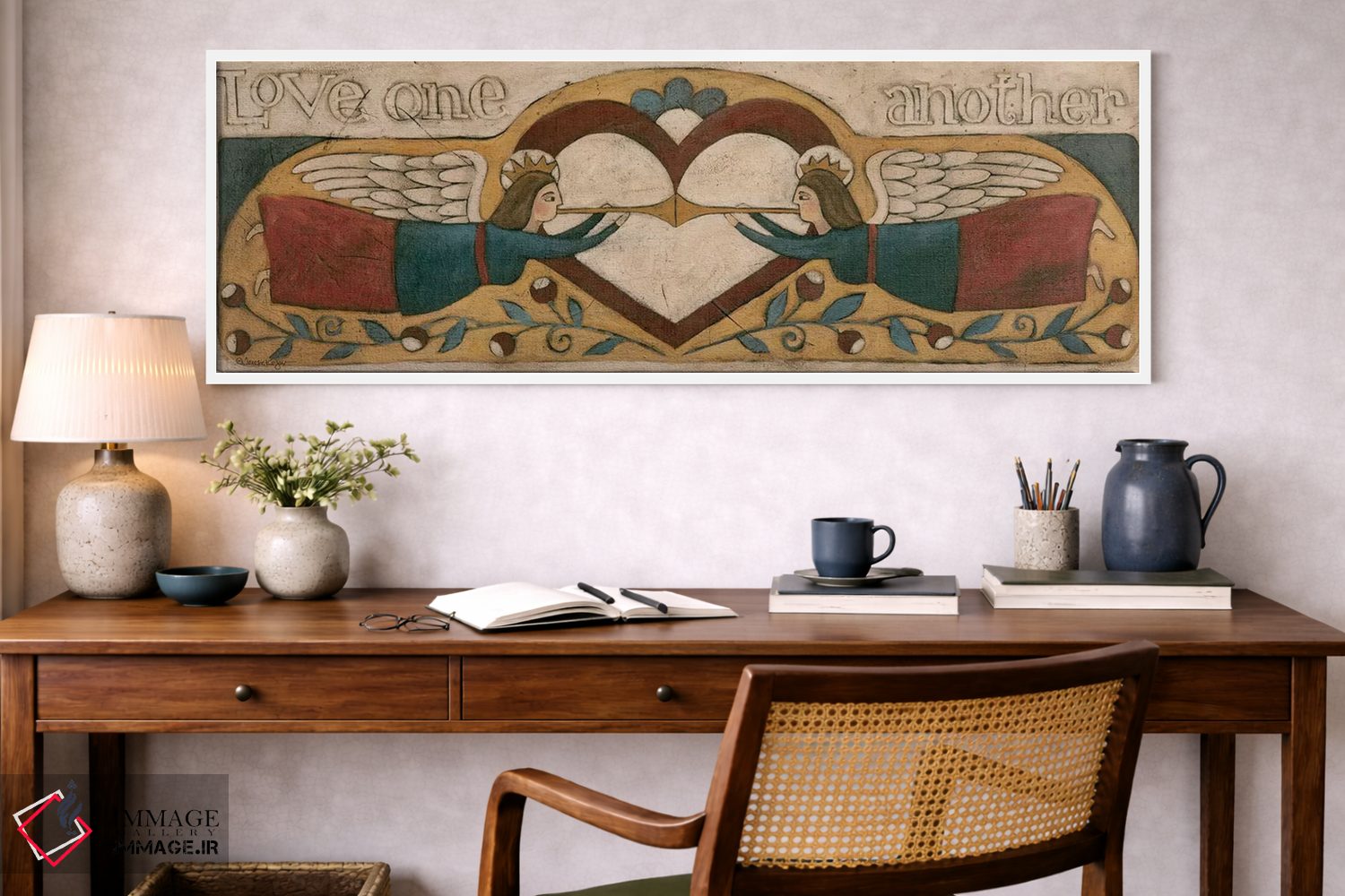 تابلو دکوراتیو یکدیگر را دوست بدارید اثر ترزا کوگوت - D1W