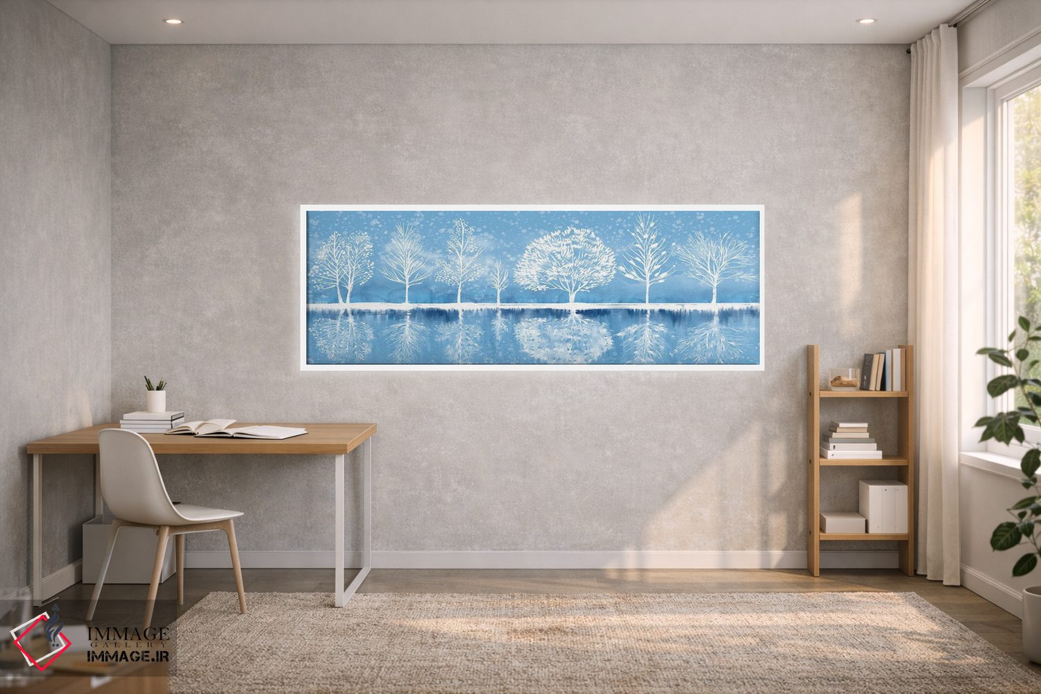 تابلو دکوراتیو سواحل زمستانی اثر توماس لیتل - D1W